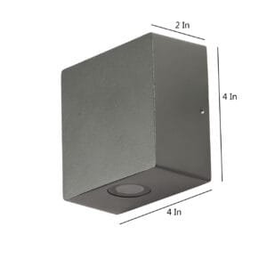 Grey LED Outdoor Wall Light for Home | Waterproof Exterior Wall Light with High-Quality LED Driver | Warm White Lighting | - Image 3