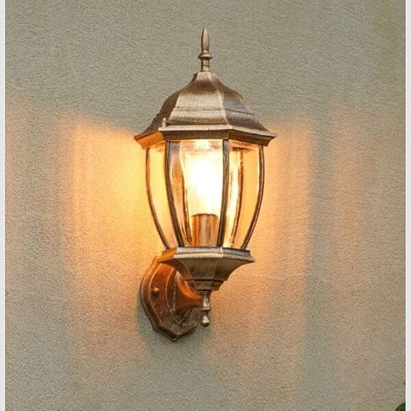 Metal Outdoor Wall Light in Black/ Antique with E27 Holder | Classic Elegance for Your Outdoor Spaces | Outdoor Lights |