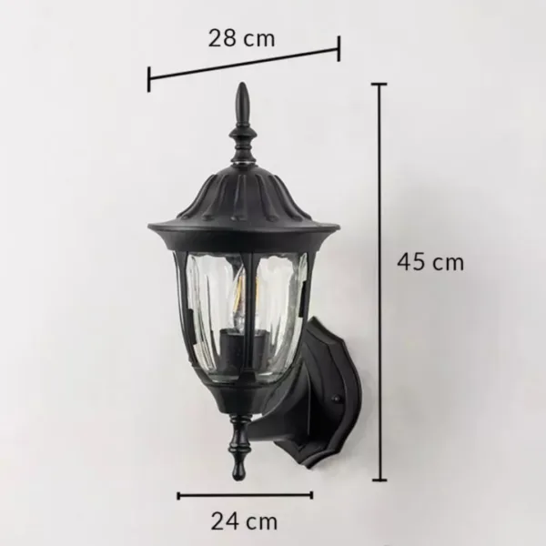 Black Outdoor Wall Light