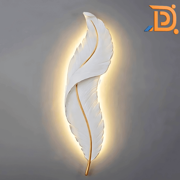 White Leaf LED Wall Sconce