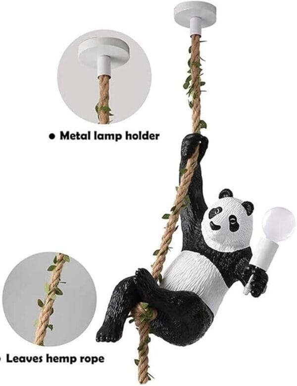 Panda Hanging Light Details