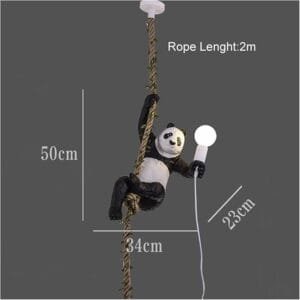 Panda Hanging Light Dimensions