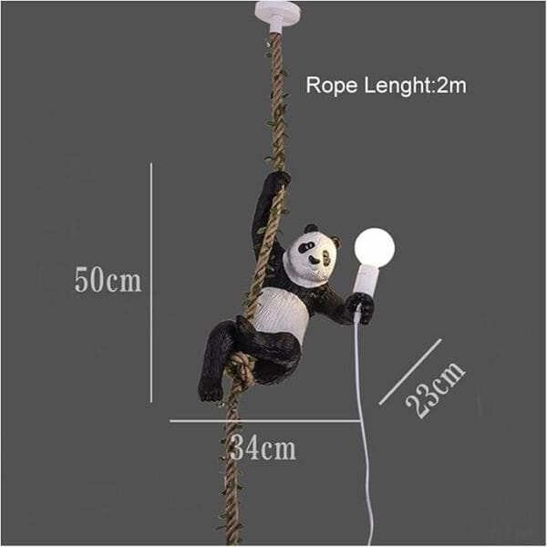 Panda Hanging Light Dimensions