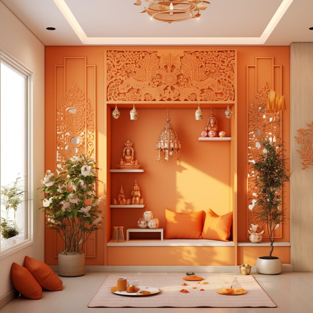 pooja room lighting ideas to make your sacred space glow beautifully.