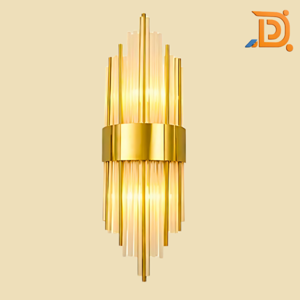 550mm Crystal Metal Wall Light