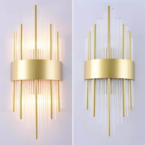 Crystal Metal Wall Light without light