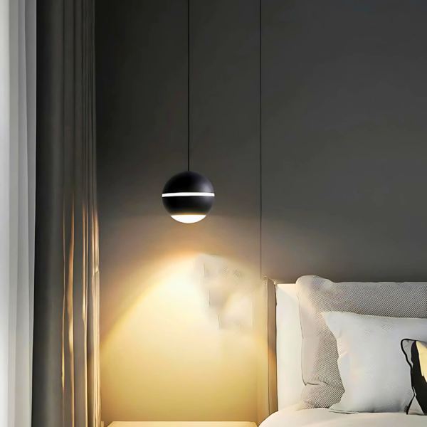 LED Ball Black Pendant Lamp