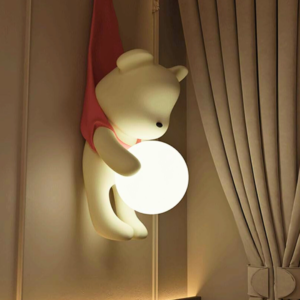 Hanging Bear Wall Light
