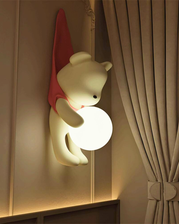 Hanging Bear Wall Light