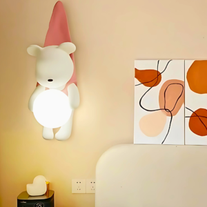 Bedroom Hanging Bear Wall Light