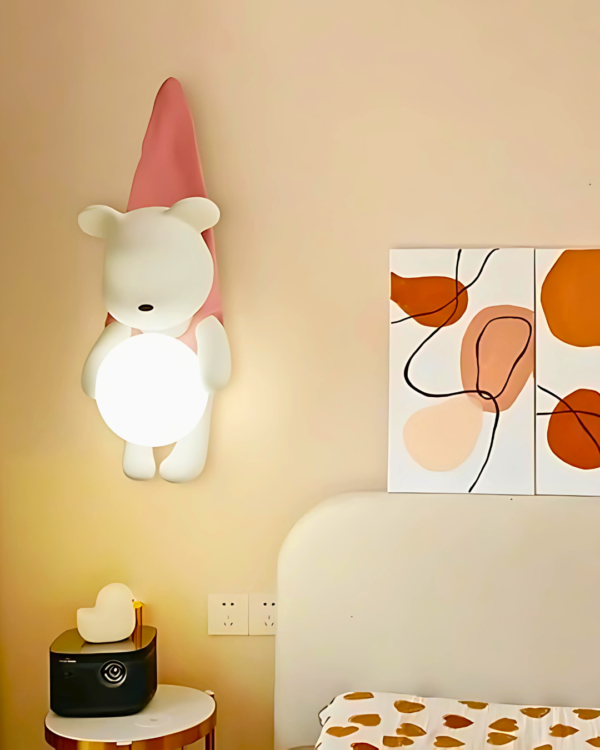 Bedroom Hanging Bear Wall Light