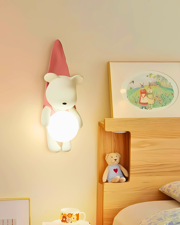 Hanging Bear Wall Light for bedroom