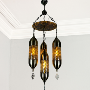 Turkish Hanging Light – Elegant Vintage Chandelier for Home Decor | 6 Piece Set Available - Image 4