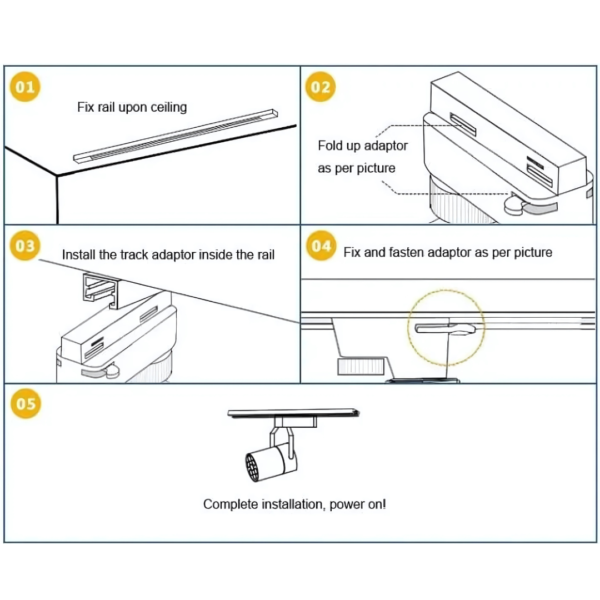 Modern COB LED Track Light – 10W/20W/30W – High-Lumen Spotlight for Home & Showrooms - Image 8