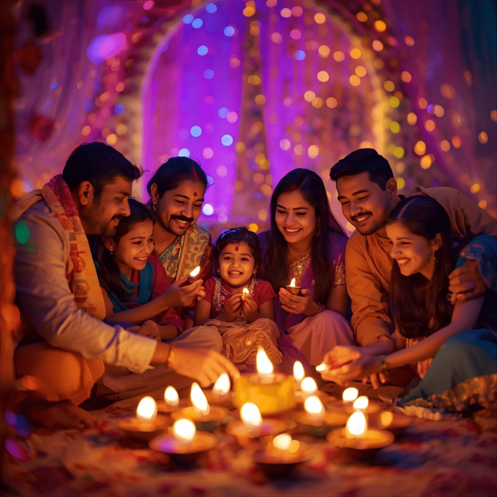 Diwali Light Decoration at home