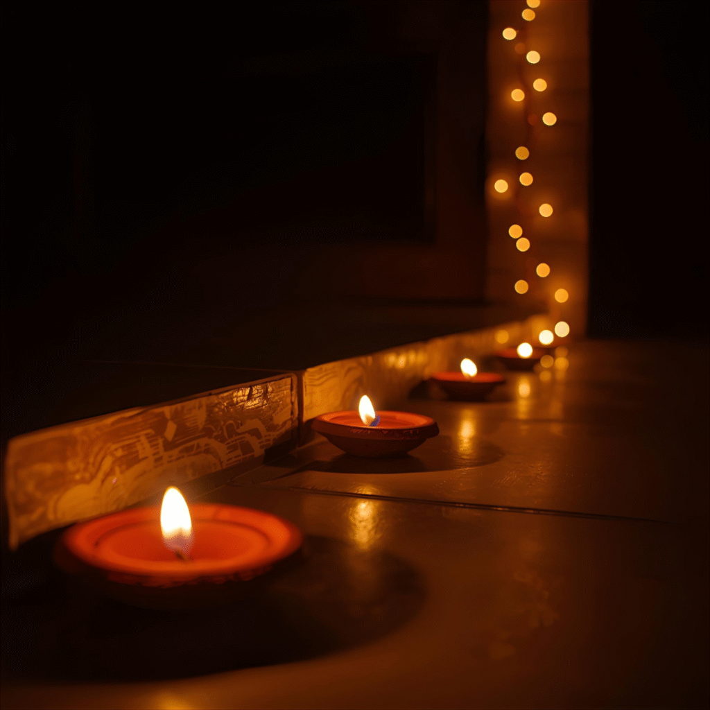 Diyas light at home