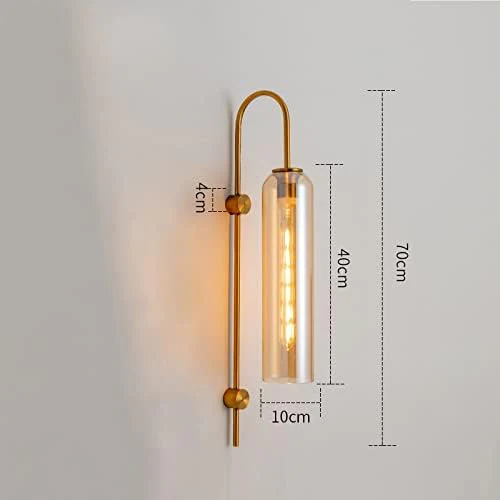 Elegant Gold Wall Light – Modern Glass Ceiling Fixture for Stylish Homes & Offices - Image 4