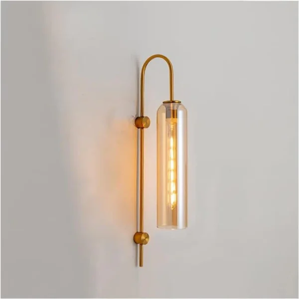 Elegant Gold Wall Light – Modern Glass Ceiling Fixture for Stylish Homes & Offices