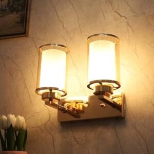 Antique Brass Finish Double Wall Light