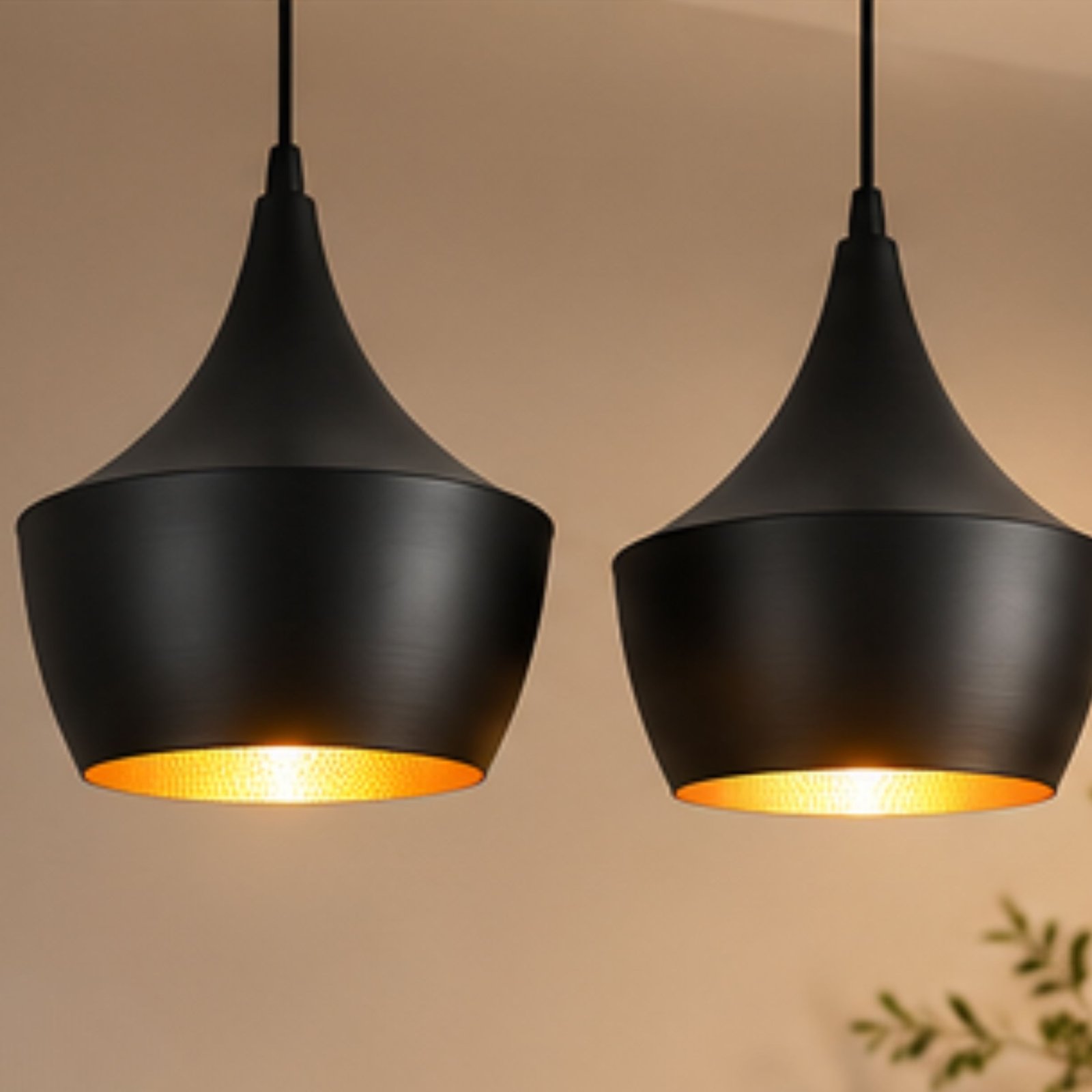 Modern Black Pendant Hanging Light | Decorative Ceiling Light | Set of 1,2,3,4 - Image 4