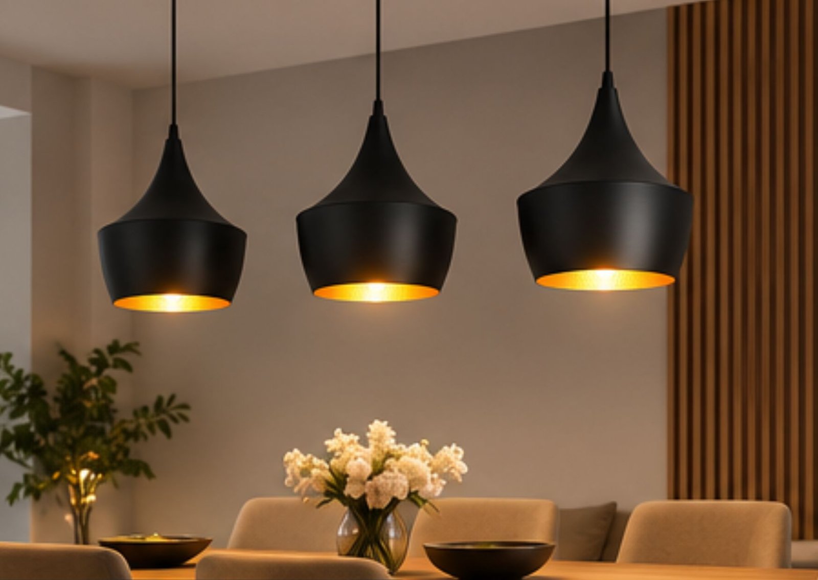 Modern Black Pendant Hanging Light | Decorative Ceiling Light | Set of 1,2,3,4 - Image 5