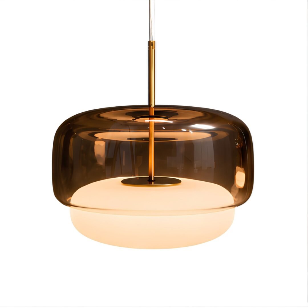 Halo smoked glass pendant light