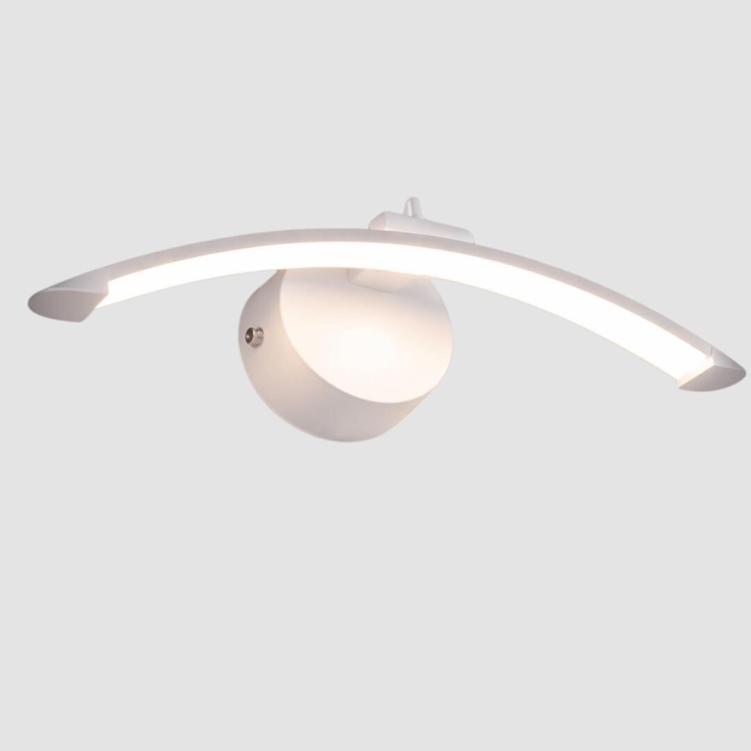 modern curved LED wall light